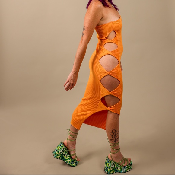 Superdown Orange Maxi Dress - Picture 2 of 4